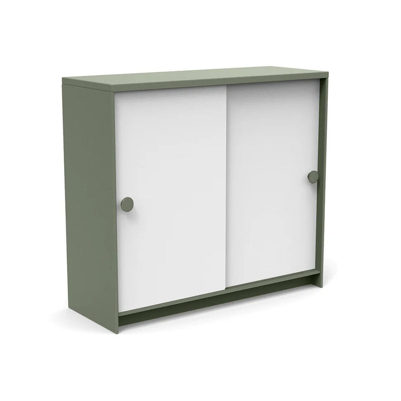 Recycled Slider Cabinet Outdoor Cabinets Loll Designs Sage Cloud White 