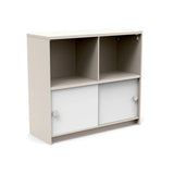 Recycled Slider Cubby Cabinet Outdoor Cubbies Loll Designs Fog Cloud White 