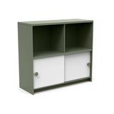 Recycled Slider Cubby Cabinet Outdoor Cubbies Loll Designs Sage Cloud White 