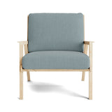 Ridge Accent Chair in Natural Latex - Cotton