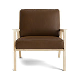 Ridge Accent Chair in Natural Latex - Leather