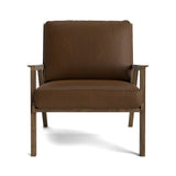 Ridge Accent Chair in Natural Latex - Leather