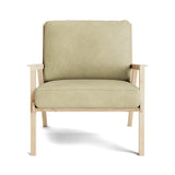 Ridge Accent Chair in Natural Latex - Leather