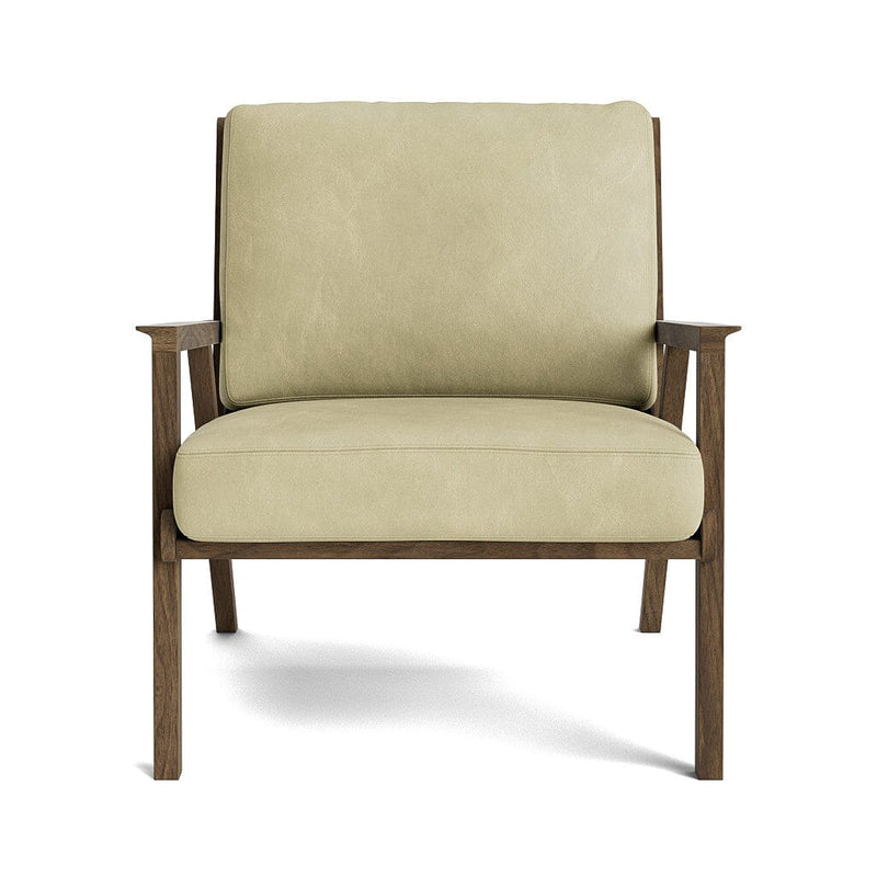 Ridge Accent Chair in Natural Latex - Leather