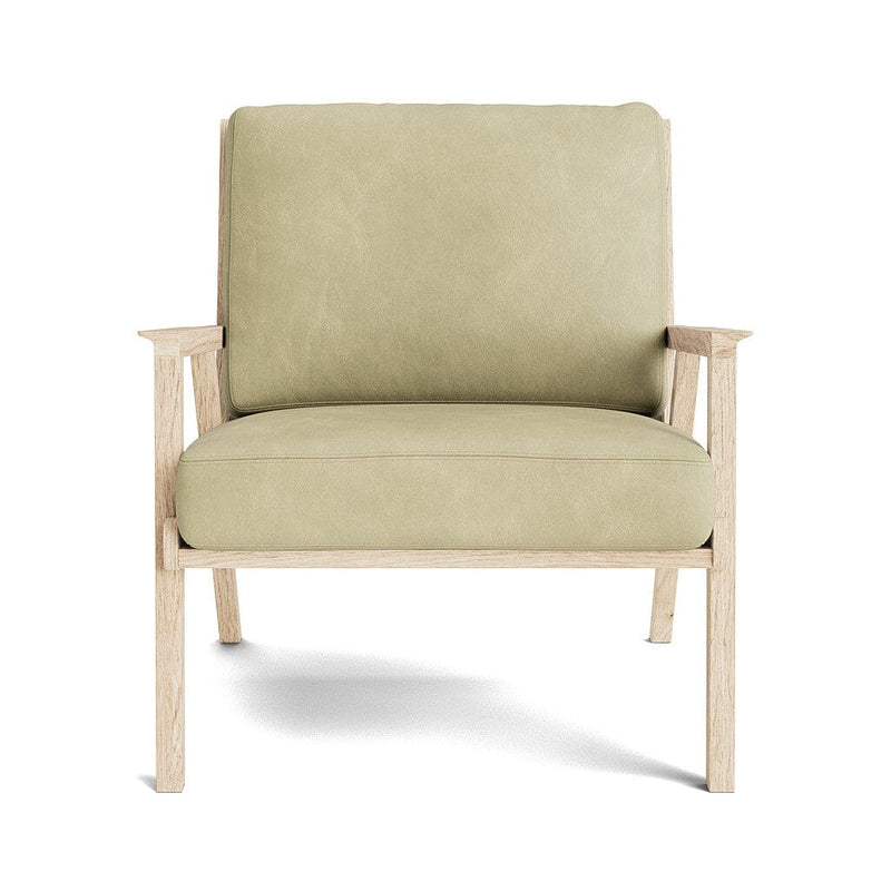 Ridge Accent Chair in Natural Latex - Leather