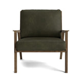 Ridge Accent Chair in Natural Latex - Leather