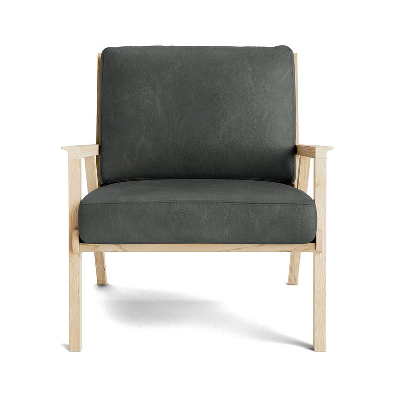 Ridge Accent Chair in Natural Latex - Leather