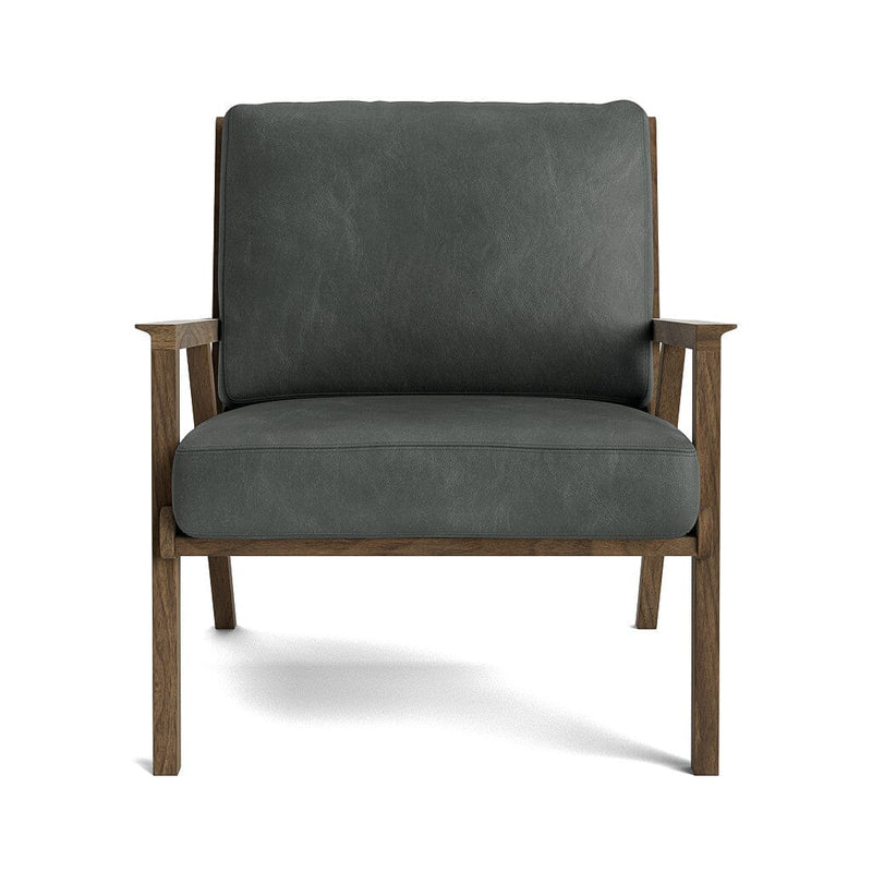 Ridge Accent Chair in Natural Latex - Leather