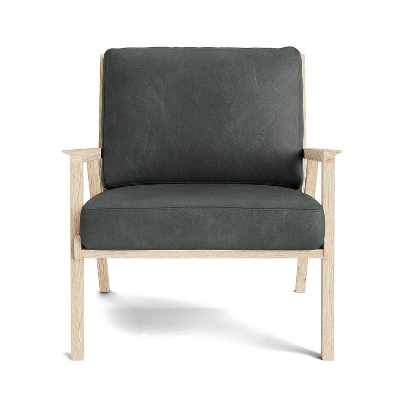 Ridge Accent Chair in Natural Latex - Leather