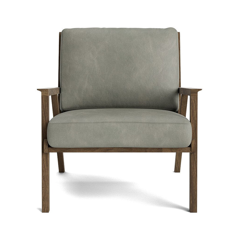 Ridge Accent Chair in Natural Latex - Leather