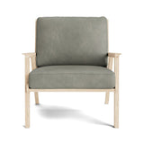 Ridge Accent Chair in Natural Latex - Leather