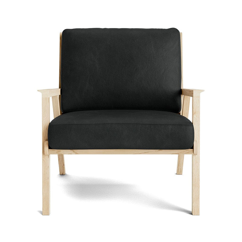 Ridge Accent Chair in Natural Latex - Leather