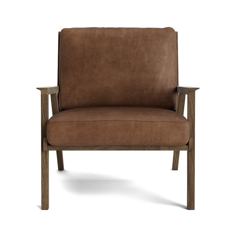 Ridge Accent Chair in Natural Latex - Leather