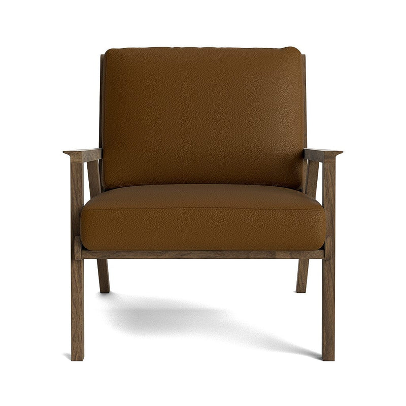 Ridge Accent Chair in Natural Latex - Leather