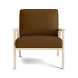 Ridge Accent Chair in Natural Latex - Leather