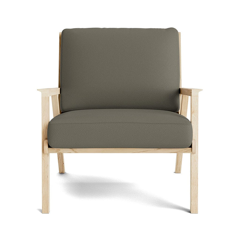 Ridge Accent Chair in Natural Latex - Leather