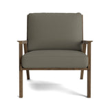 Ridge Accent Chair in Natural Latex - Leather