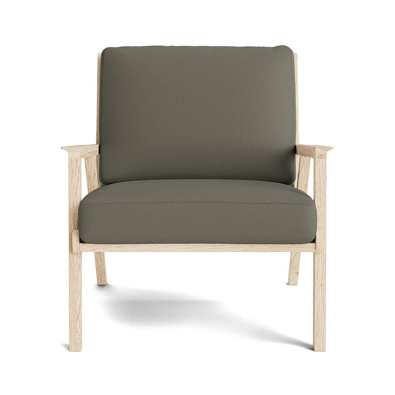 Ridge Accent Chair in Natural Latex - Leather