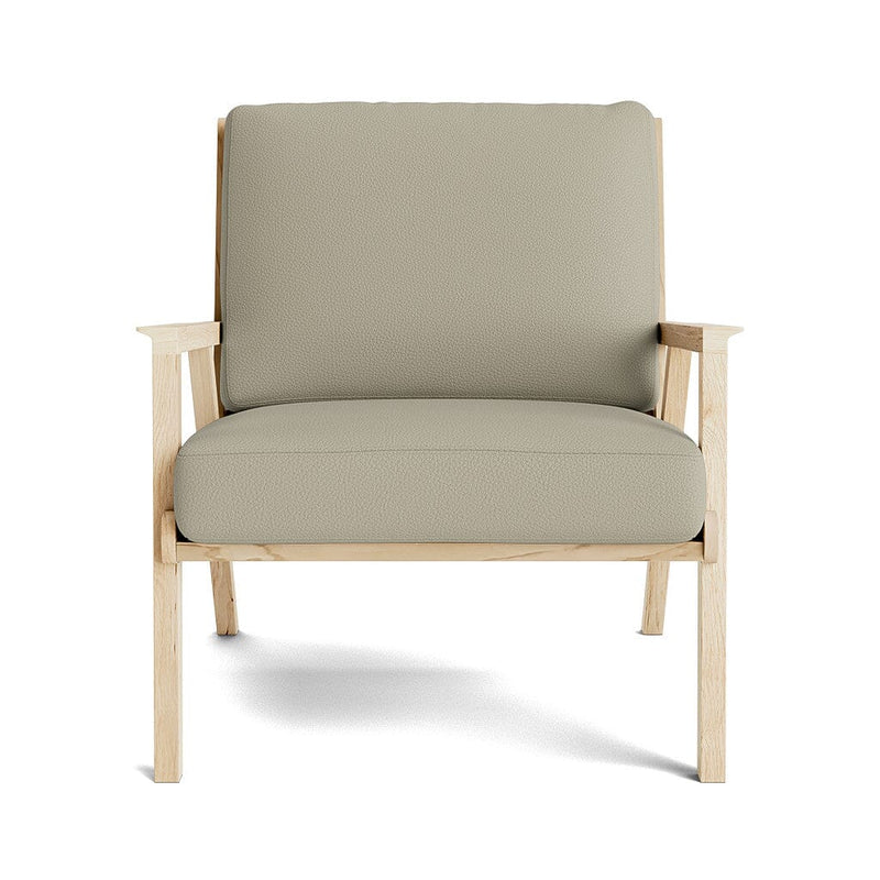 Ridge Accent Chair in Natural Latex - Leather