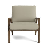 Ridge Accent Chair in Natural Latex - Leather