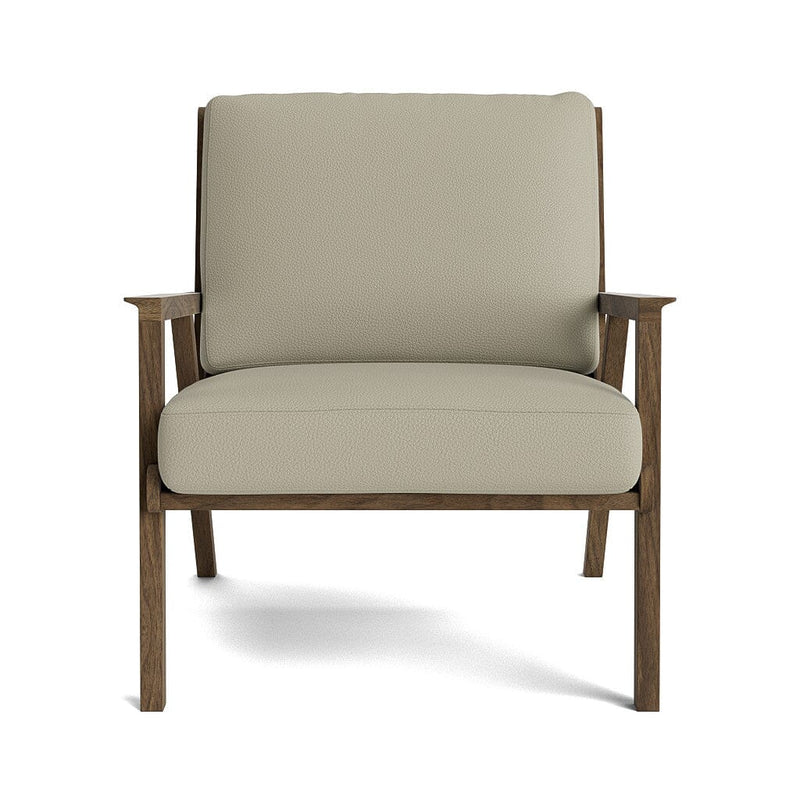 Ridge Accent Chair in Natural Latex - Leather