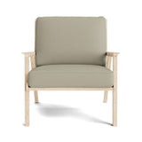 Ridge Accent Chair in Natural Latex - Leather