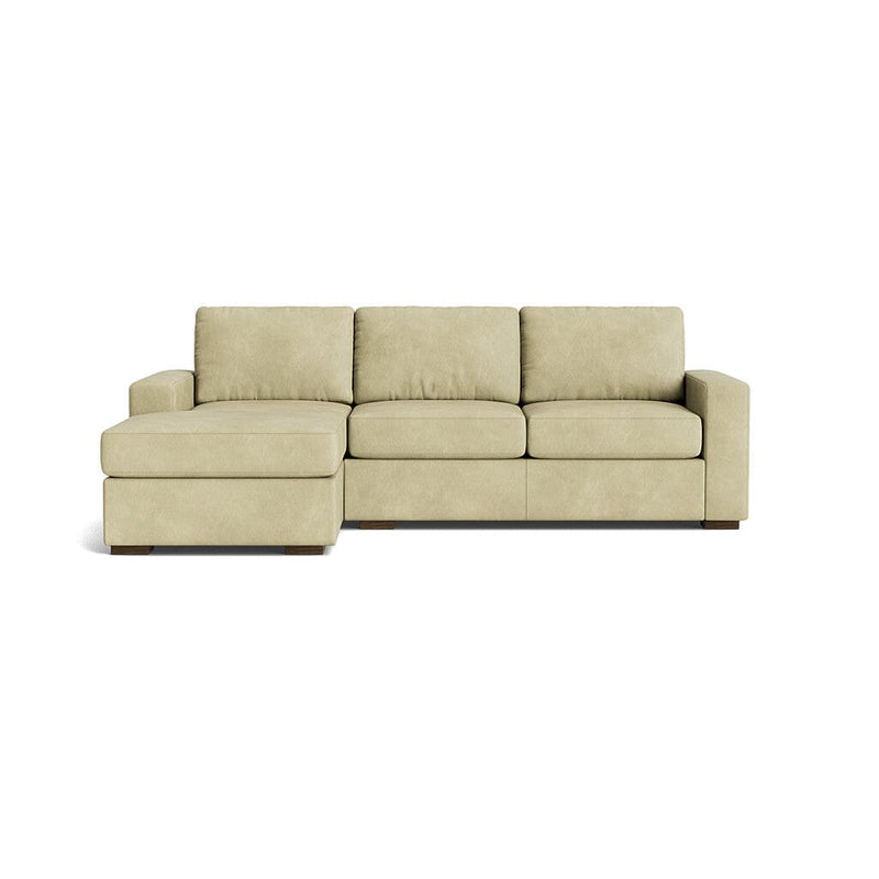 Rio Chaise Sectional in Natural Latex - Leather