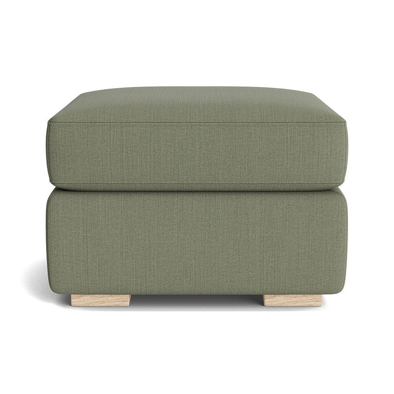 Rio Ottoman in Natural Latex - Linen