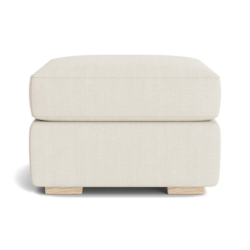 Rio Ottoman in Natural Latex - Linen