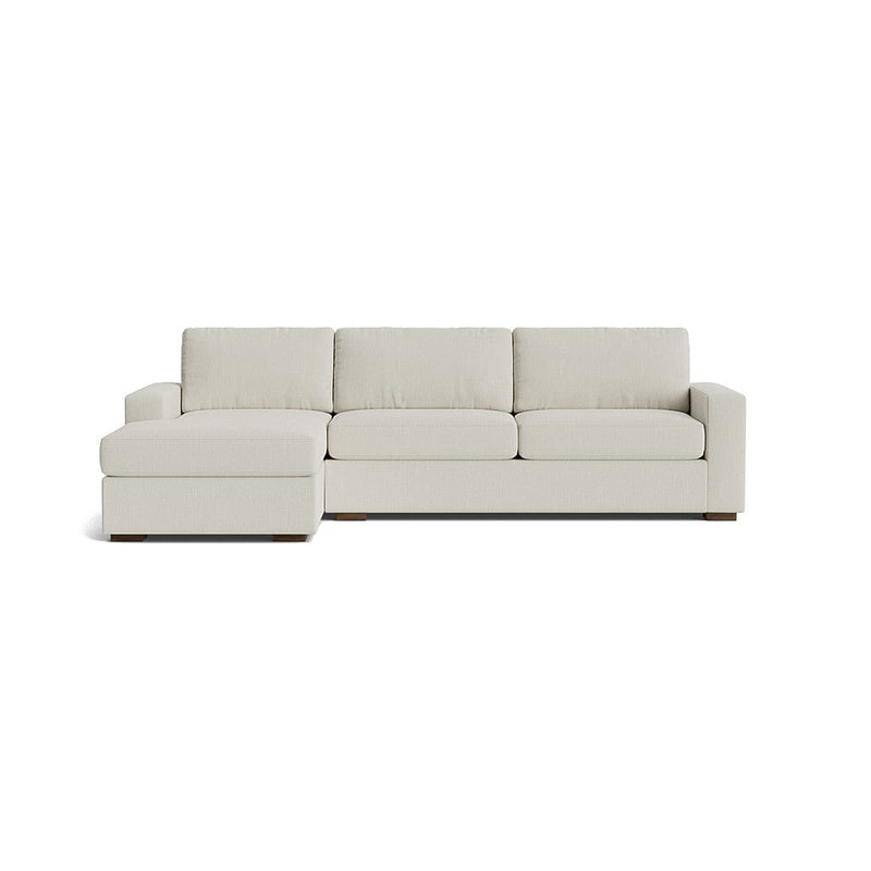 Rio Plush Chaise Sectional in Natural Latex - Cotton