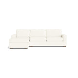 Rio Plush Chaise Sectional in Natural Latex - Cotton