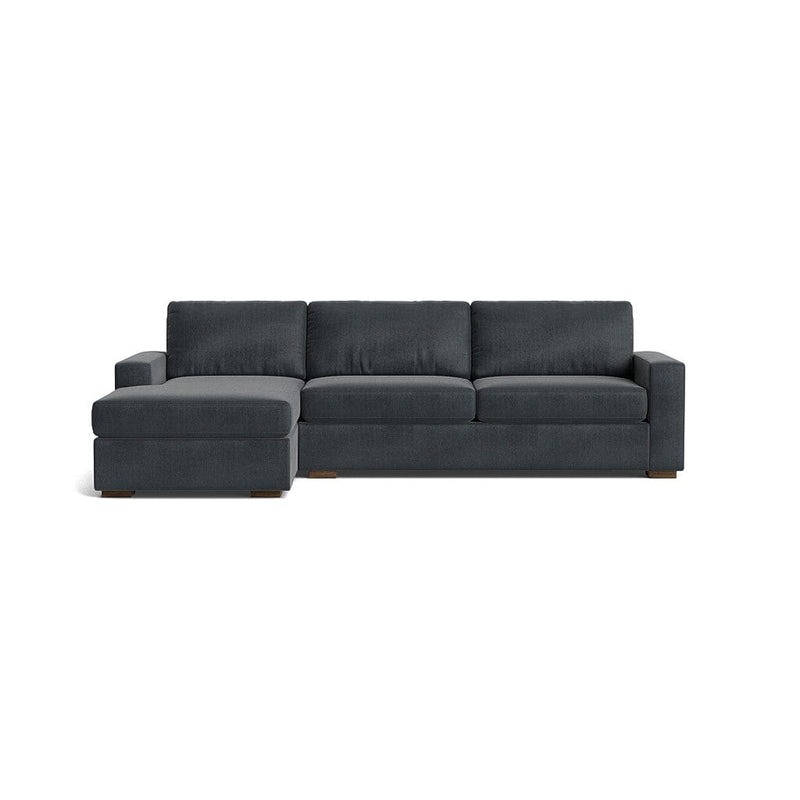 Rio Plush Chaise Sectional in Natural Latex - Cotton