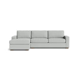 Rio Plush Chaise Sectional in Natural Latex - Linen