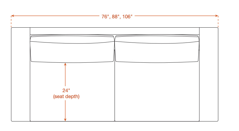 Rio Plush Sofa in Natural Latex - Linen