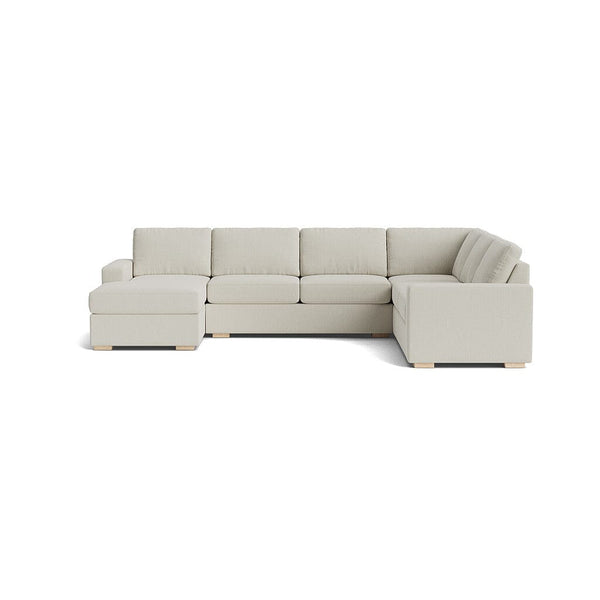 Rio Plush U Sectional in Natural Latex - Cotton