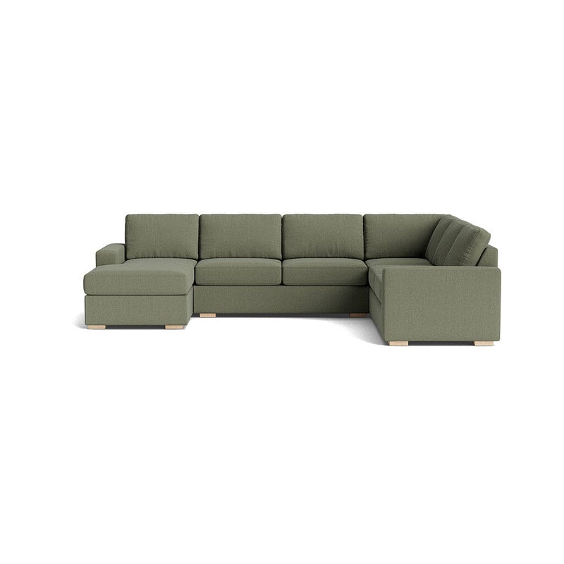 Rio Plush U Sectional in Natural Latex - Linen