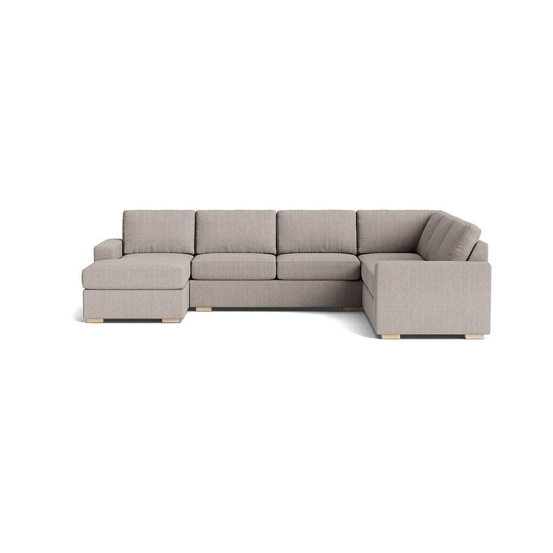 Rio Plush U Sectional in Natural Latex - Linen