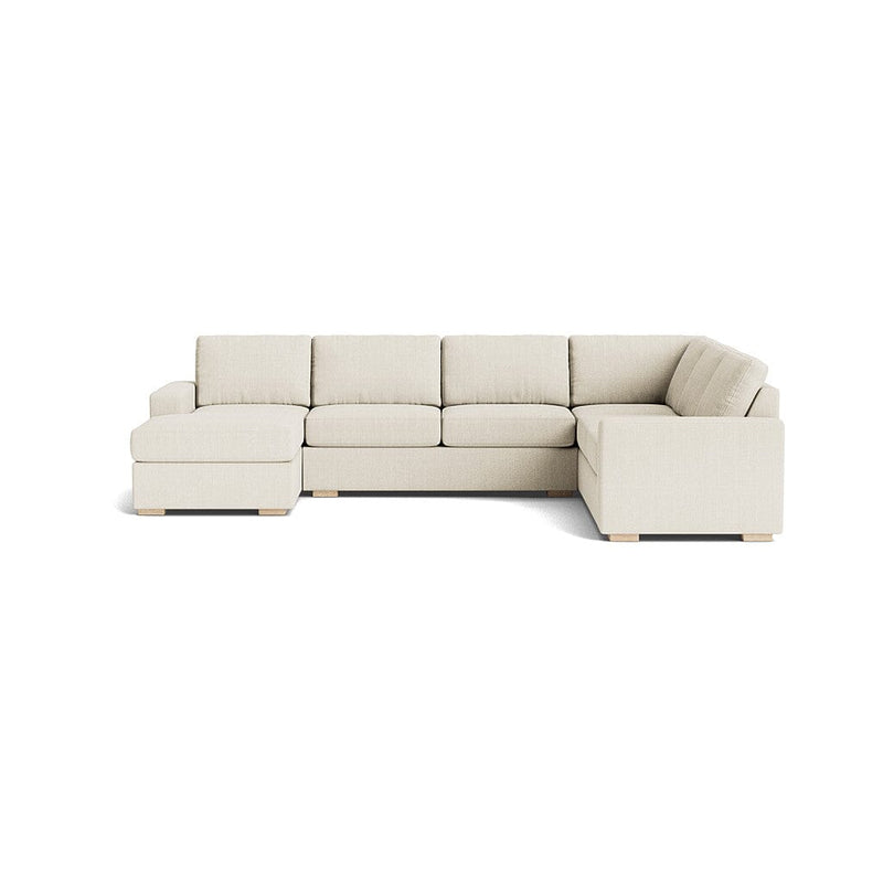 Rio Plush U Sectional in Natural Latex - Linen