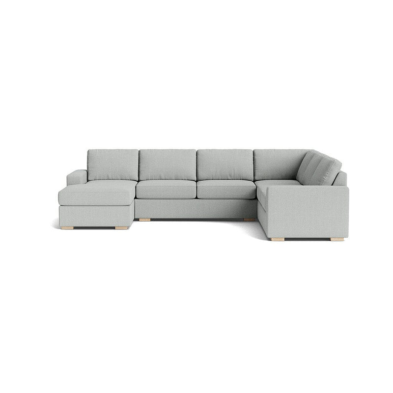 Rio Plush U Sectional in Natural Latex - Linen