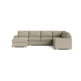 Rio Plush U Sectional in Natural Latex - Linen