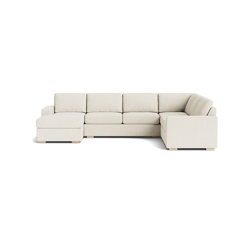 Rio Plush U Sectional in Natural Latex - Linen