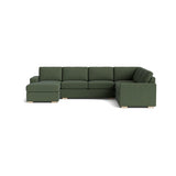 Rio Plush U Sectional in Natural Latex - Linen