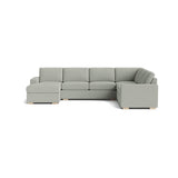 Rio Plush U Sectional in Natural Latex - Recycled Polyester