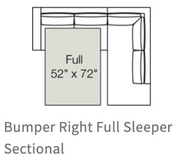 Rio Sleeper Sectional in Natural Latex - Cotton