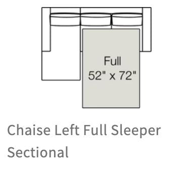 Rio Sleeper Sectional in Natural Latex - Cotton