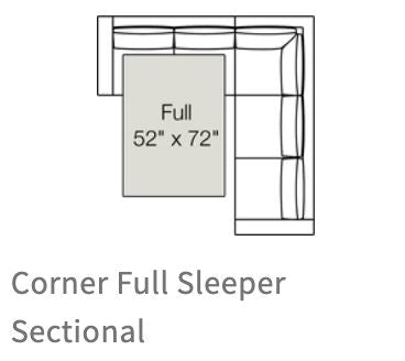 Rio Sleeper Sectional in Natural Latex - Cotton