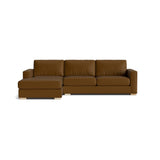 Rio Sleeper Sectional in Natural Latex - Leather