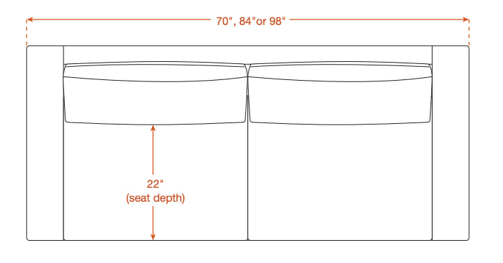 Rio Sofa in Natural Latex - Cotton