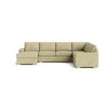 Rio U Sectional in Natural Latex - Leather