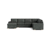 Rio U Sectional in Natural Latex - Leather